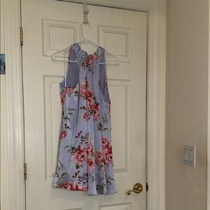 Lulu's Lavender Floral Asymmetrical Dress